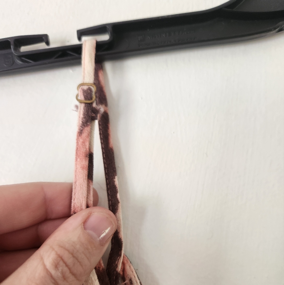 Pink and Brown Adjustable Strap